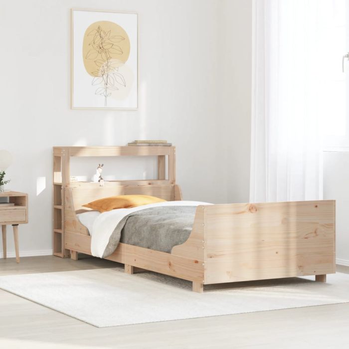 Bedframe 100x200cm Solid Wood Pine