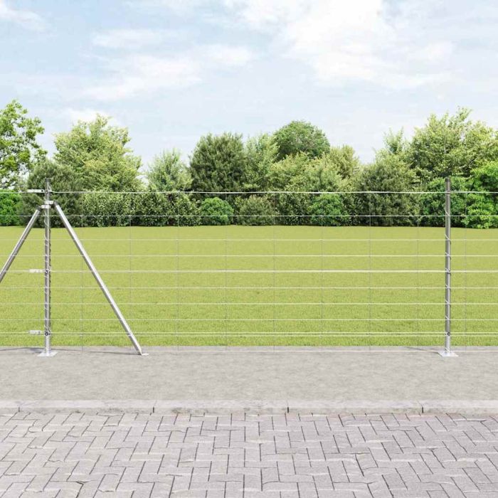 Field Fence 1x50 m Galvanised Steel