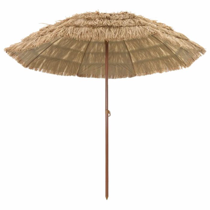 BRLRIDG Beach Parasol 255x255x255 cm Polyester and Steel - Natural
