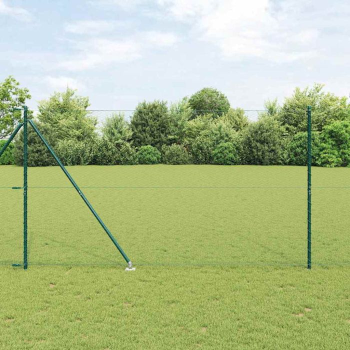 Hexagon Fence Green 1,5x10 m Steel