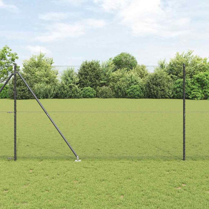 Hexagon Fence Grey 1.5x50 m Steel