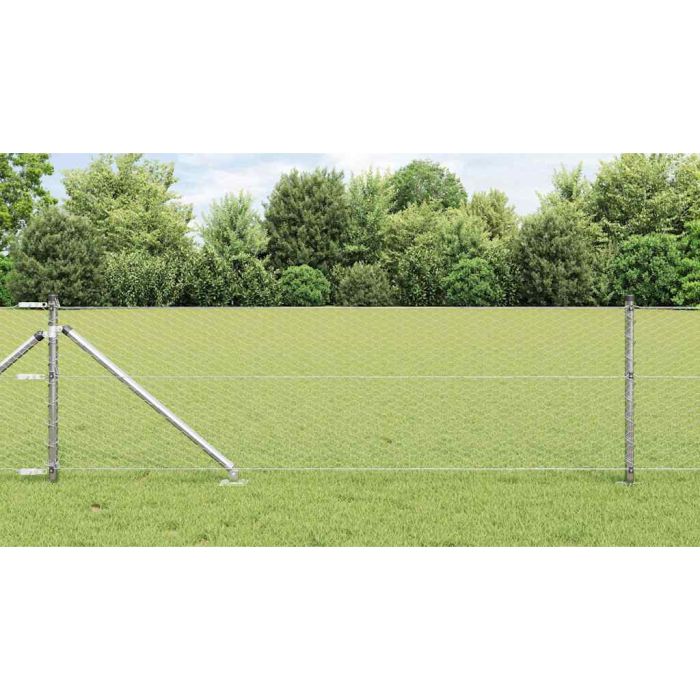 Hexagon Fence 0.6x100 m Galvanised Steel