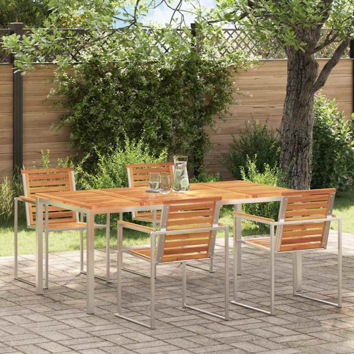 FAIFORD DiningTable 180x90x75 cm Acacia Wooden - Brown