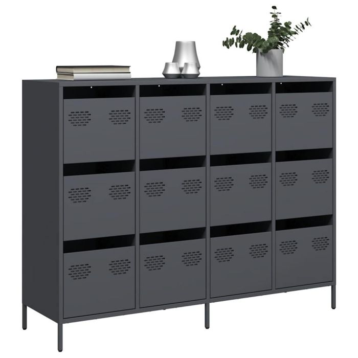 Sideboard Anthracite 135x39x103.5 cm Cold-rolled Steel