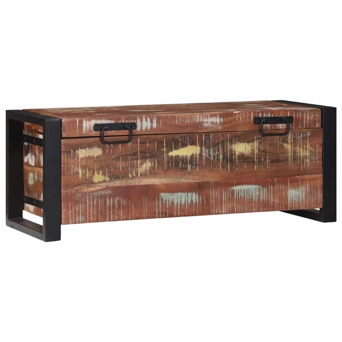 Storage Chests 80x30x30cm Solid Reclaimed Wood and Metal