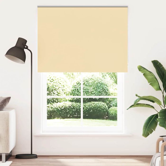 Roller Blind Blackout Beige 155x230 cm Fabric Width 151.6 cm Polyester