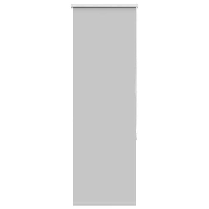 Roller Blind Blackout Light Grey 40x150 cm Fabric Width 35.7 cm Polyester