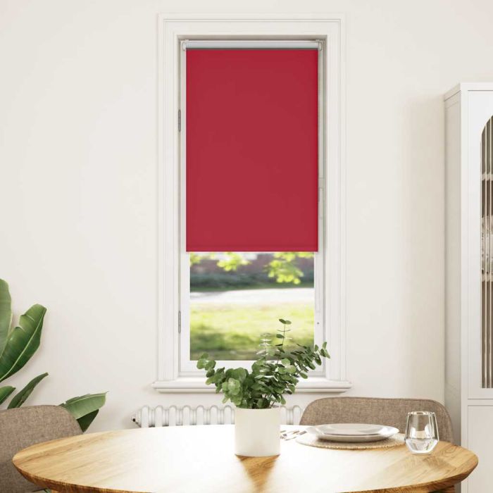 Roller Blind Blackout Red 60x130 cm Fabric Width 55.7 cm Polyester