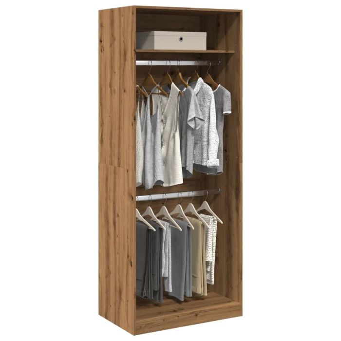 Wardrobe Artisian Oak 80x50x200 cm Engineered Wood - vid-3307800