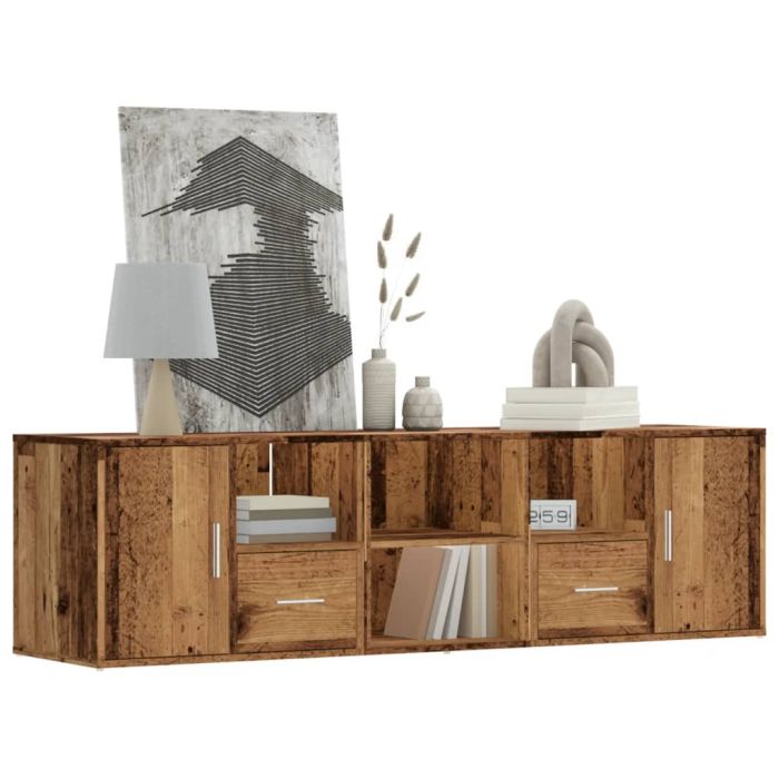 Corner Cabinet Old Wood 160x40x45 cm Engineered Wood
