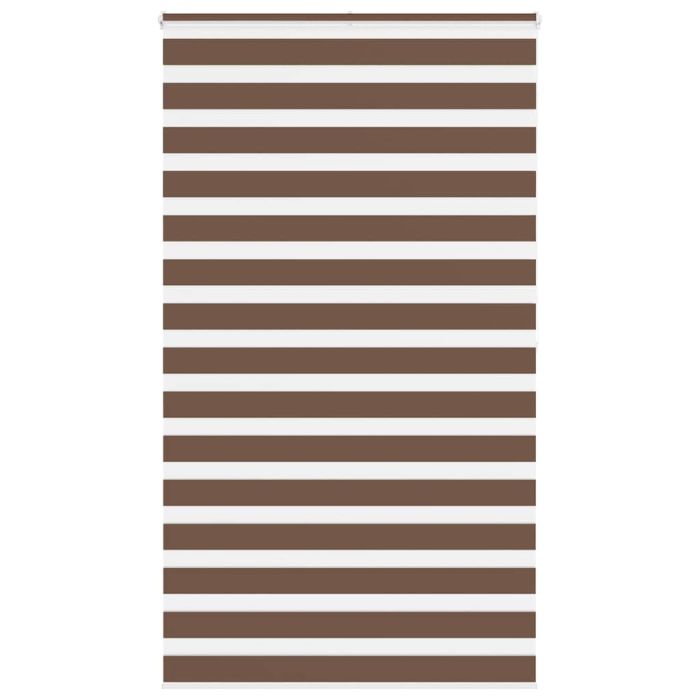 Zebra Blind Brown 125x200 cm Fabric Width 120.9 cm Polyester