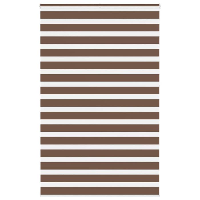 Zebra Blind Brown 140x230 cm Fabric Width 135.9 cm Polyester