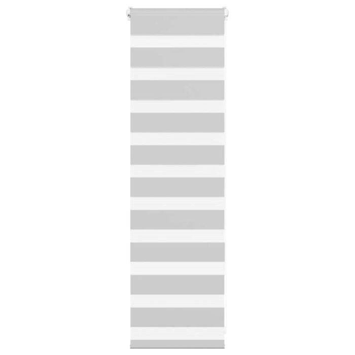 Zebra Blind Light Grey 45x100 cm Fabric Width 40.9 cm Polyester