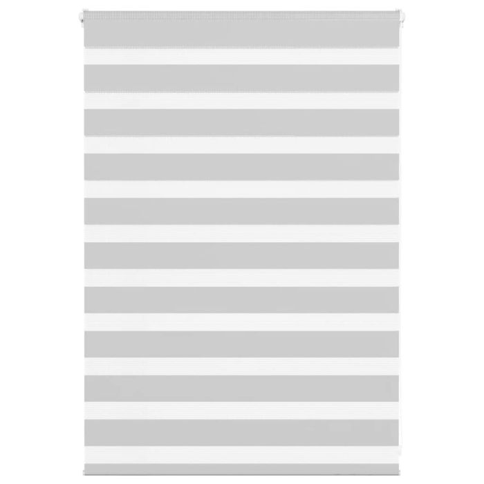 Zebra Blind Light Grey 115x100 cm Fabric Width 110.9 cm Polyester