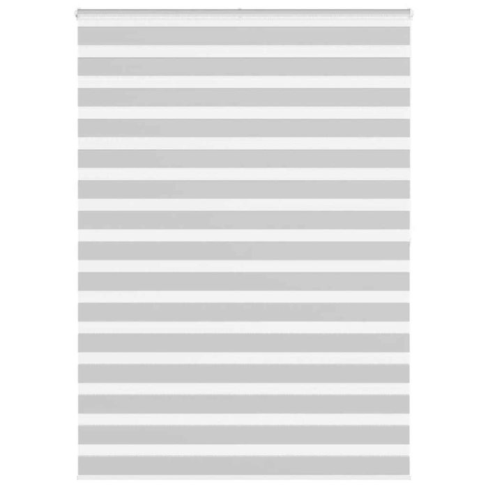 Zebra Blind Light Grey 160x200 cm Fabric Width 155.9 cm Polyester