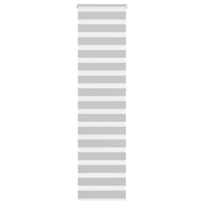 Zebra Blind Light Grey 65x230 cm Fabric Width 60.9 cm Polyester