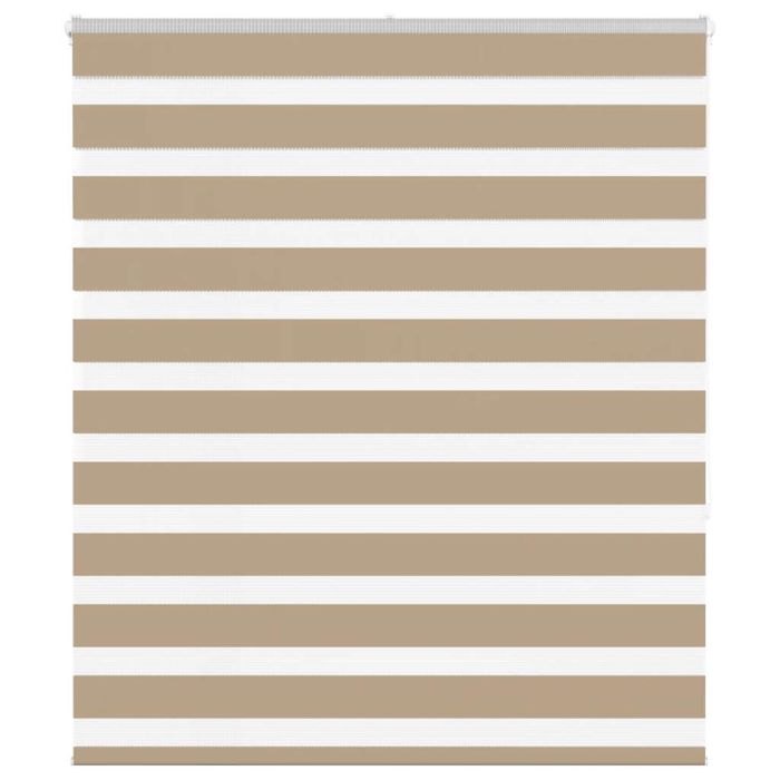 Zebra Blind Sand Brown 125x150 cm Fabric Width 120.9 cm Polyester