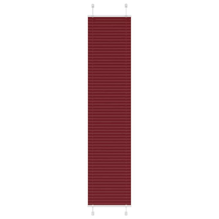Pleated Blind Bordeaux Red 50x200 cm Fabric Width 49.4 cm Polyester