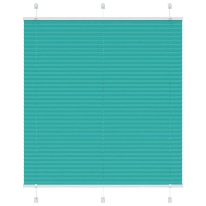 Pleated Blind Petrol Green 120x150 cm Fabric Width 119.4 cm Polyester