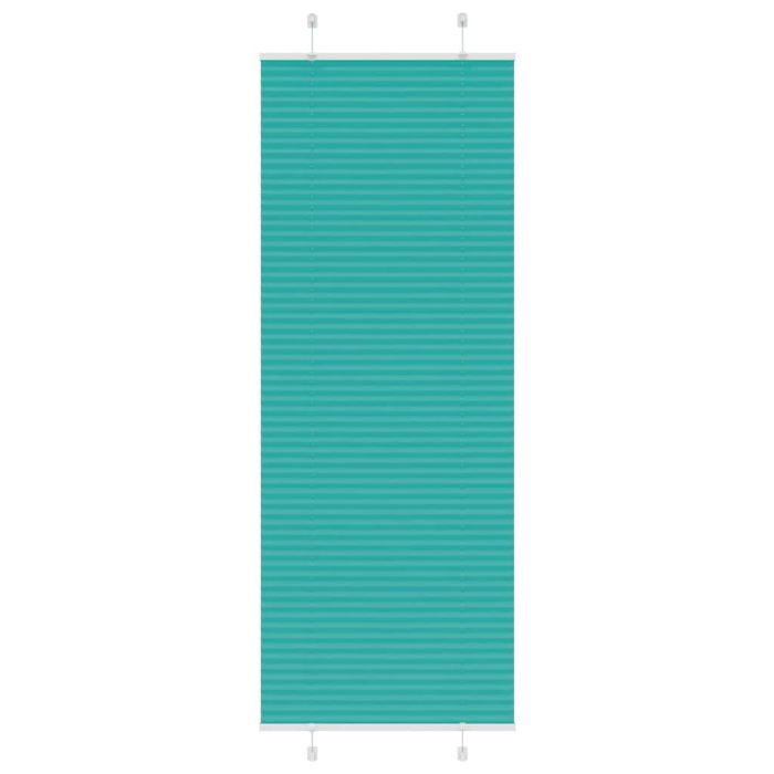 Pleated Blind Petrol Green 70x200 cm Fabric Width 69.4 cm Polyester