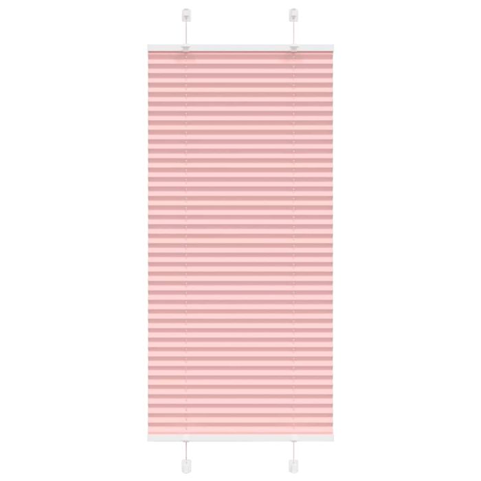 Pleated Blind Pink 65x100 cm Fabric Width 64.4 cm Polyester