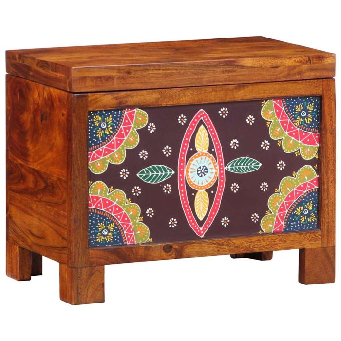 Storage Box Honey Brown 50x30x40 cm Solid Wood Acacia
