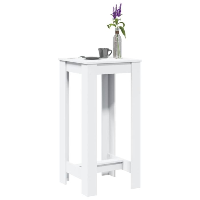 Bar Table White 51x50x103.5 cm Engineered Wood - vid-854400