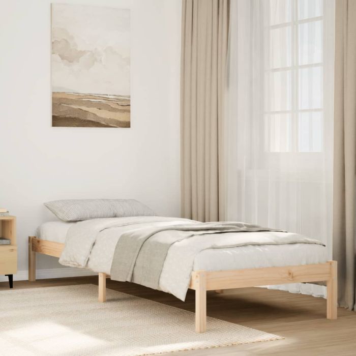 Extra Long Bedframe 80x220cm Solid Wood Pine