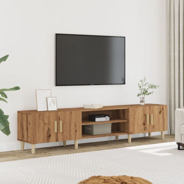 TV Cabinet Artisan Oak 180x31.5x40 cm Engineered Wood