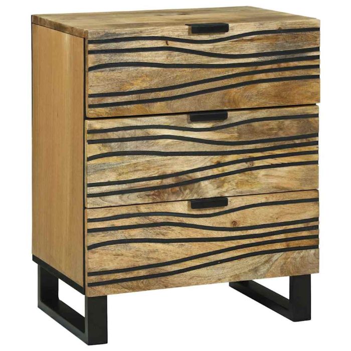 Bedside Cabinet - 50x33x60 cm Solid Mango Wood.