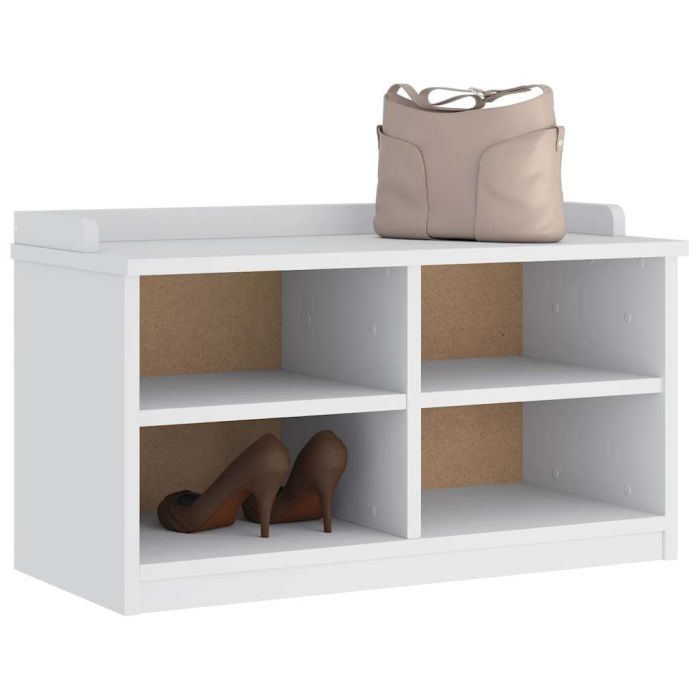 OKNI Medium Hallway Shoe Bench White