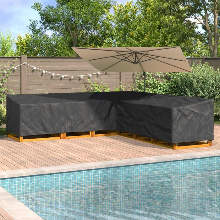 RELM Furniture Cover 325x325x80 cm 600D Oxford Fbric - Black