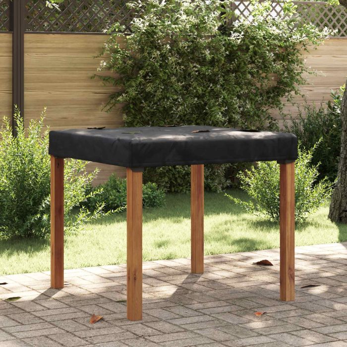 RELM Table Cover Plain 92x92x15 cm Fabric - Black