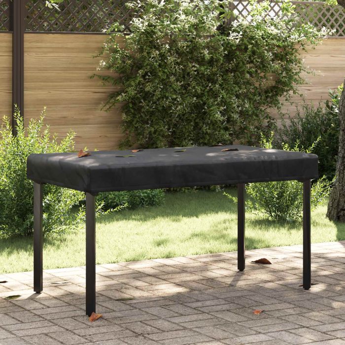 RELM Table Cover Plain 82x142x15 cm Fabric - Black