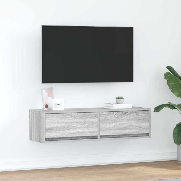 TV Cabinet Grey Sonoma 100x31x25,5 cm Engineered Wood