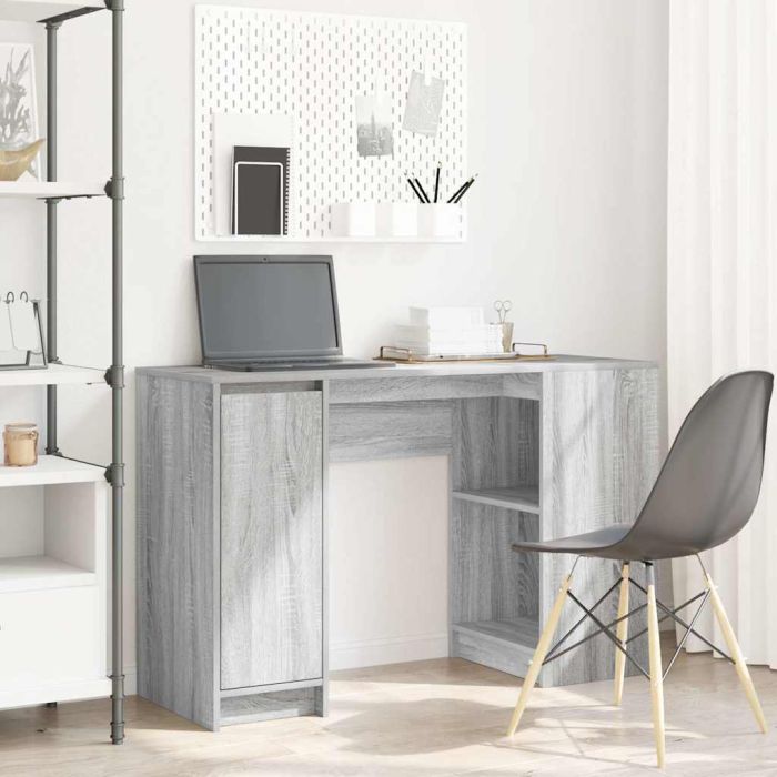 Desk Grey Sonoma 120x42x76 cm Engineered Wood