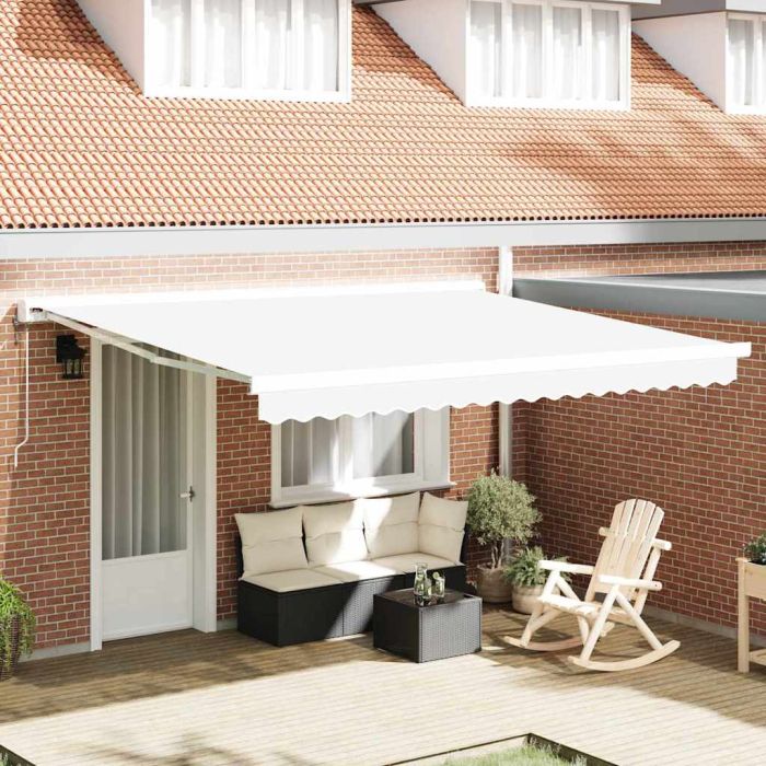 Awning Replacement Fabric for 4x3.5 m Frame White