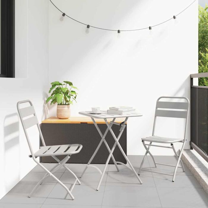 NALOFT Garden Folding Chair Folding 2 pcs 42x52 x82cm - Beige