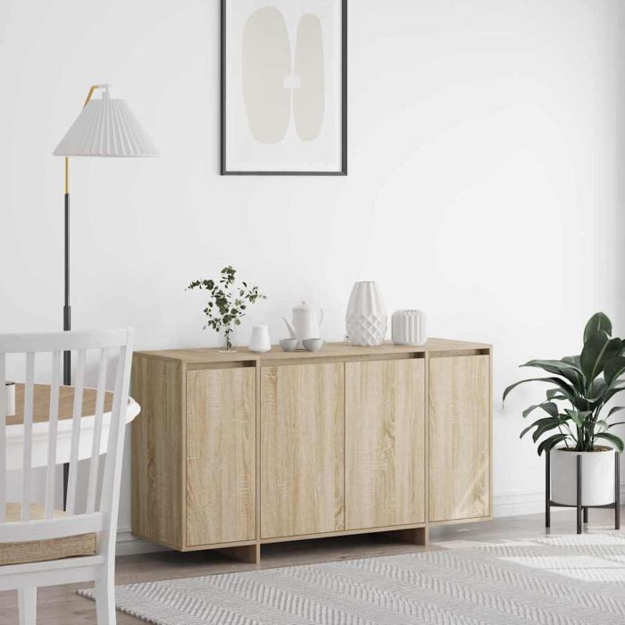 Oak Sideboard Sonoma oak Engineered wood 135 x 41 x 75 cm