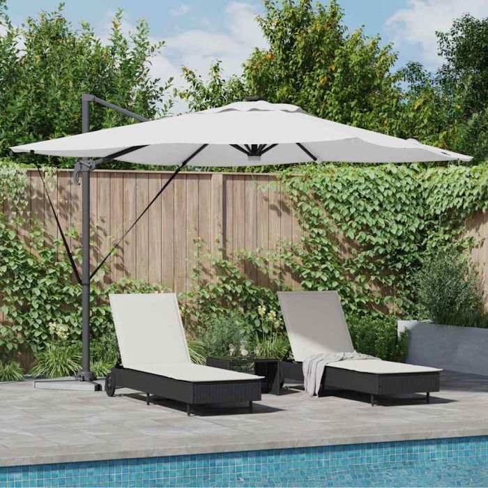 SERIDG Roma Parasol 286x284x270 cm and Polyester Aluminium - Beige