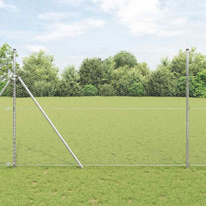 Hexagon Fence 1.6x50 m Galvanised Steel