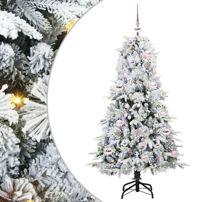 ELMIX Artificial Hinged Christmas Tree Green 150 cm PE and PVC