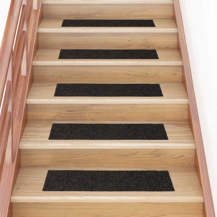 Stair Mats Self-adhesive 30 pcs Brown 76x20 cm Rectangular