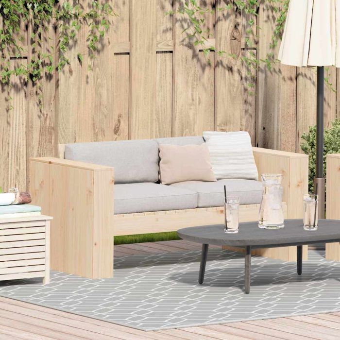 DRDALE Garden Sofa 134x60x62 cm Wooden - Natural