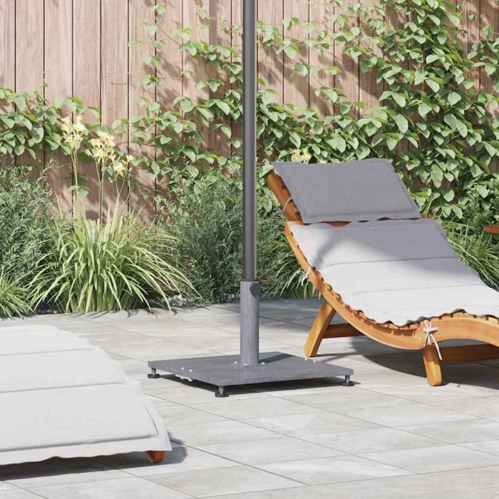 WOHMERE Parasol Base Dark Look 45x45x31 cm Wood - Grey