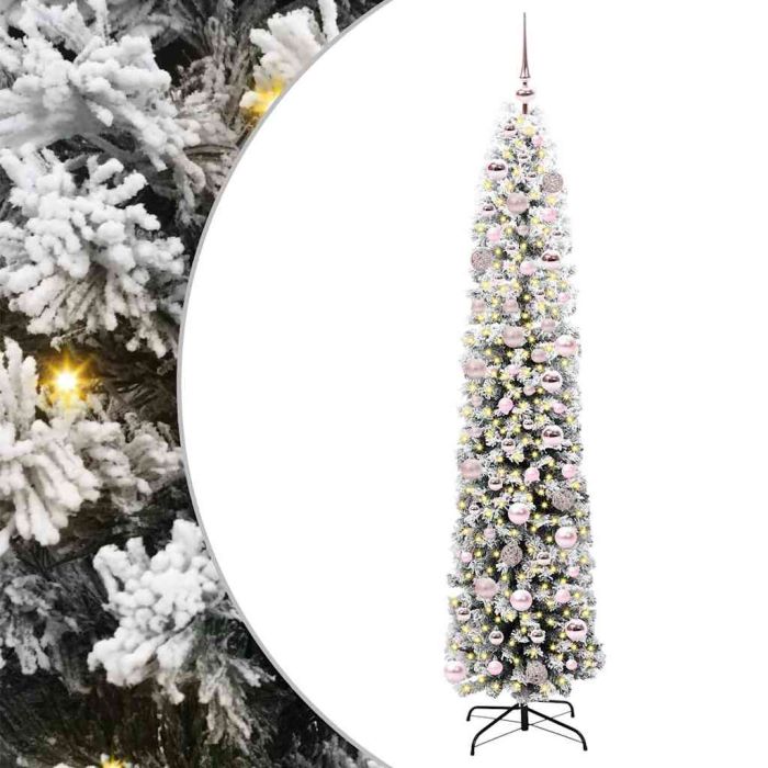 EVERIS Artificial Christmas Tree with 300 LEDs with Stand Green 180 cm