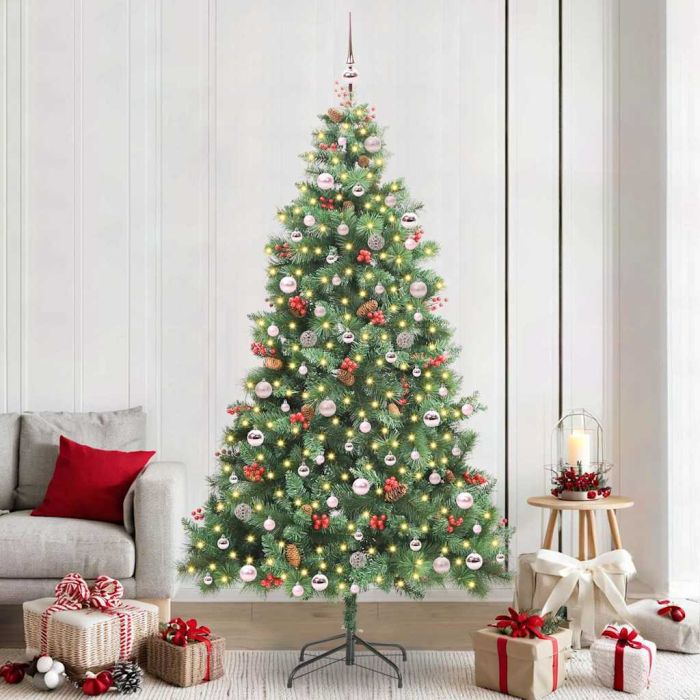 GLIMRA Artificial Christmas Tree Green 240 cm PVC and Metal