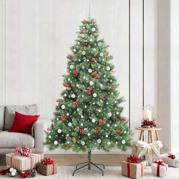 GLIMRA Artificial Christmas Tree Green 240 cm PVC and Metal