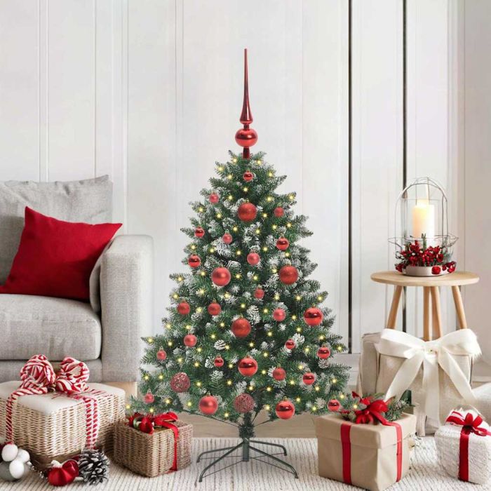 EMVER Artificial Christmas Tree with 150 LEDs with Stand Green 120 cm