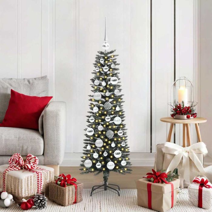COZERA Artificial Christmas Tree with 150 LEDs with Stand Green 120 cm